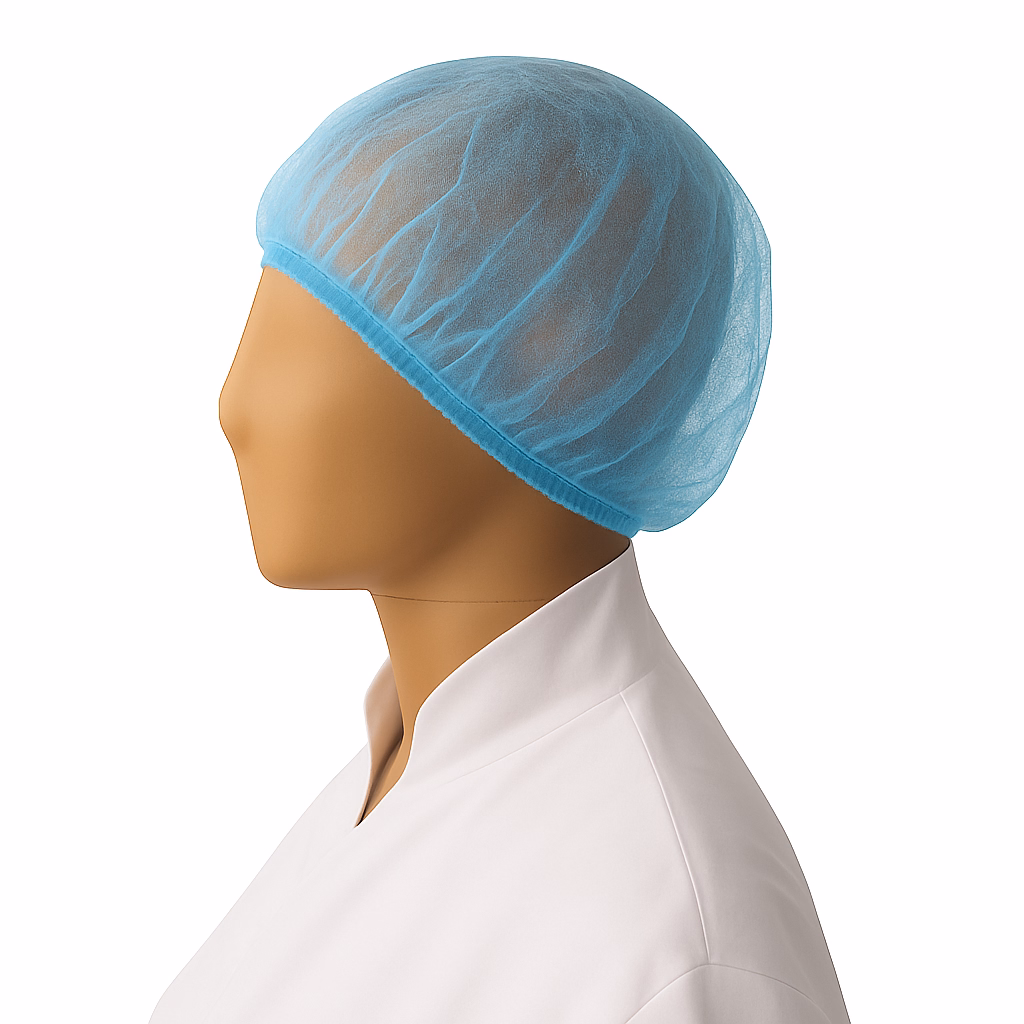 Haarnet PP n-w roundcap 53 cm blauw