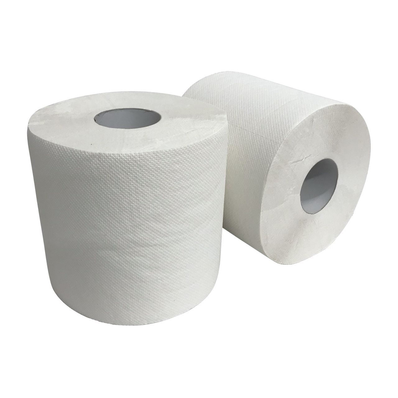 Poetsrol midi 300 mtr op rol 1 laags gerecycled wit