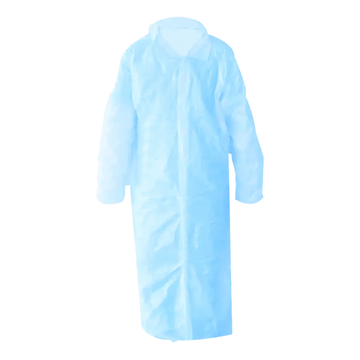 Bezoekersjas PP n-w klittenband Blauw maat M