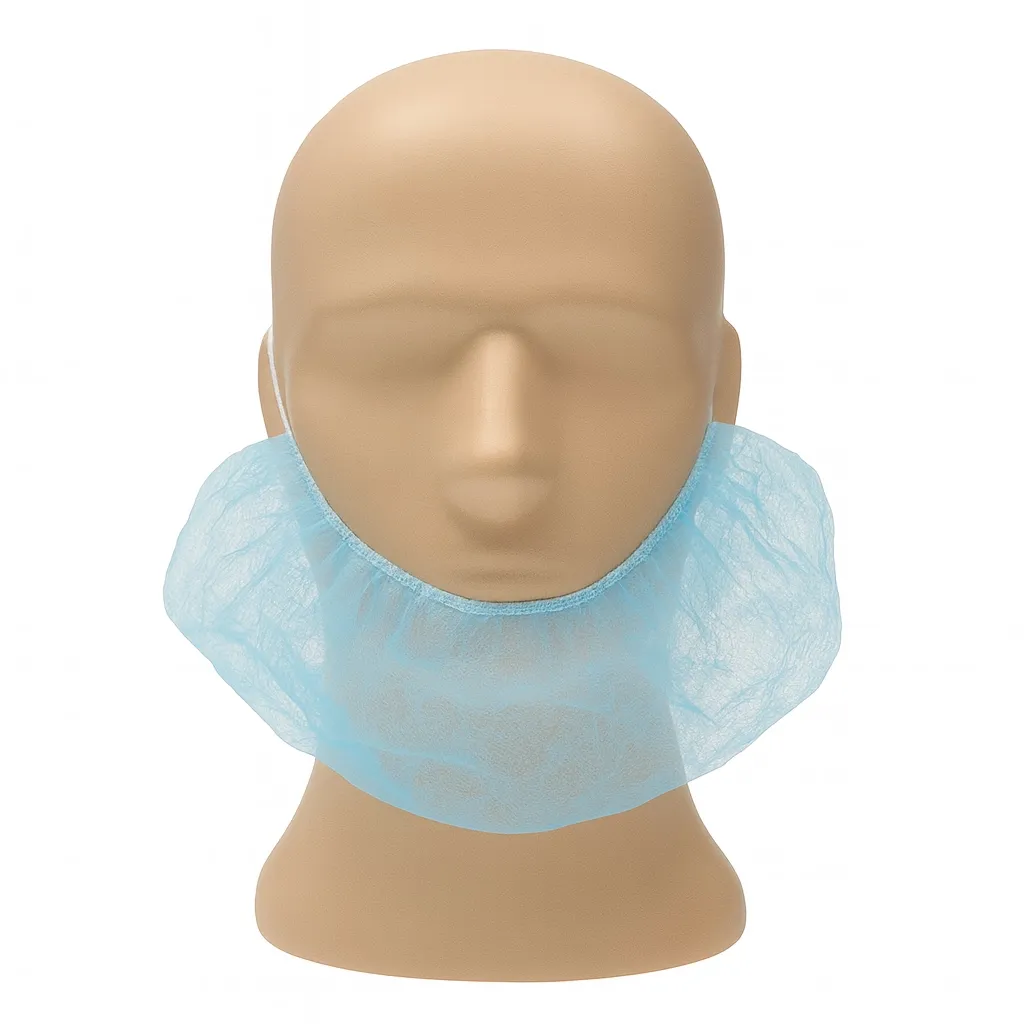 Baardmasker met 2 elastiek PP n-w blauw